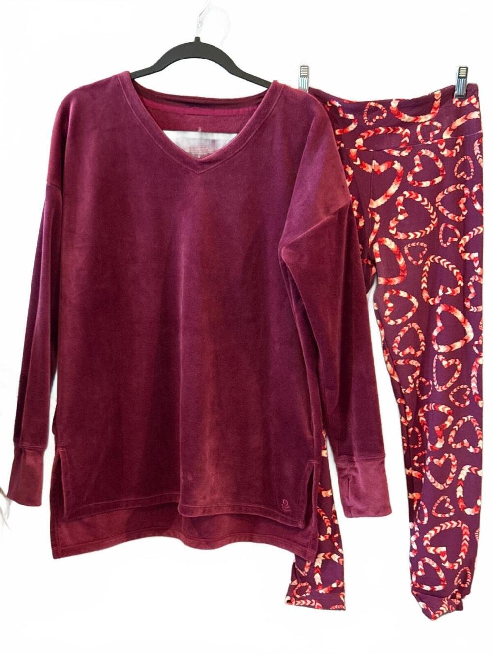 LuLaRoe Cuddl Duds Double Plush Velour Lounge Set Size Small